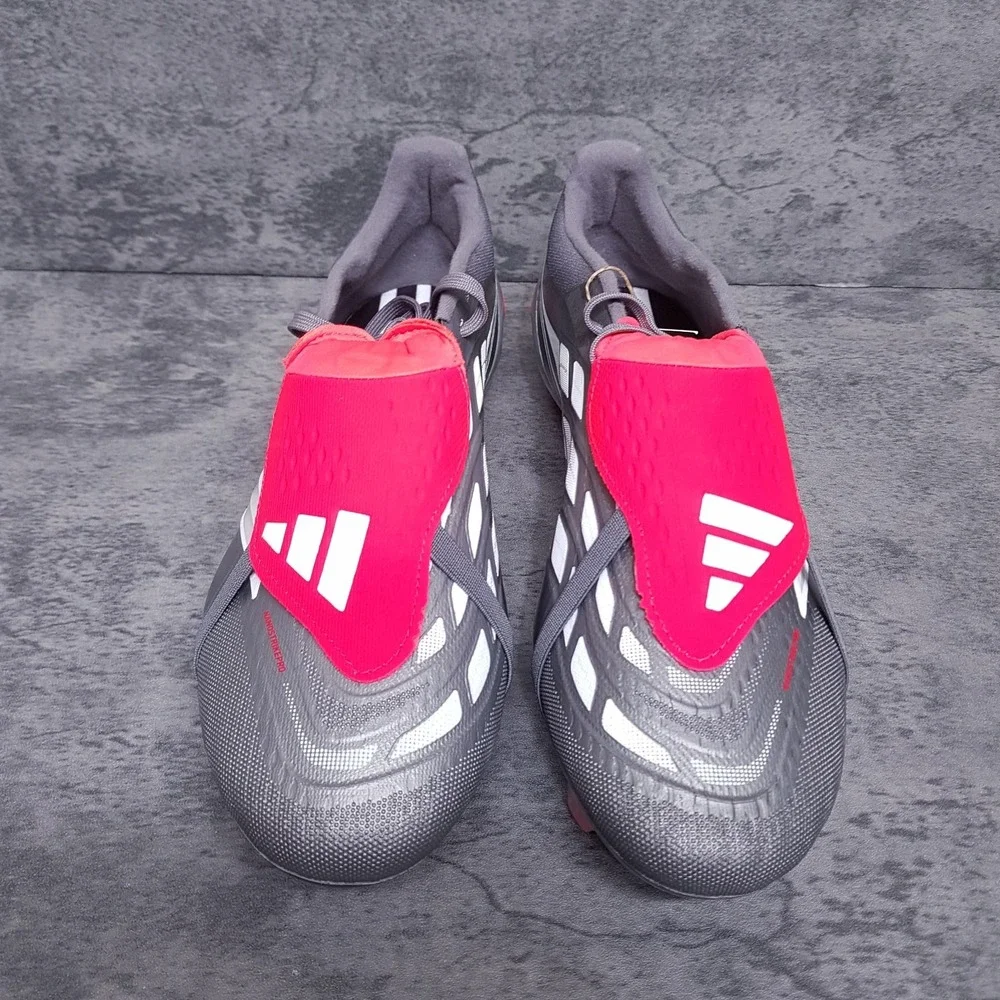 ADIDAS Predator Pro Tongue FG Football Soccer Cleats Mens 11 Womens 12 Grey